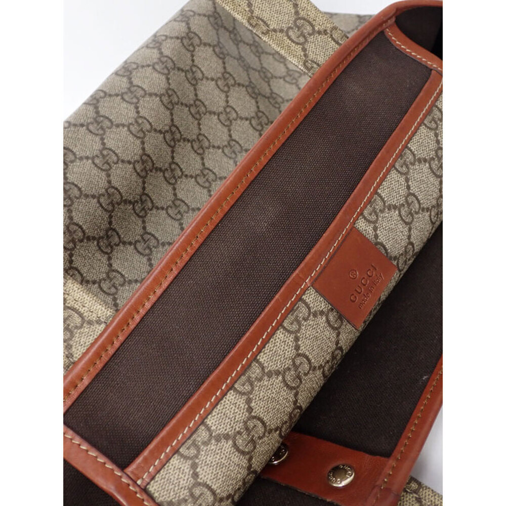 Gucci Beige GG Canvas bag Tote Supreme Loop Brown Web - Picture 9 of 9